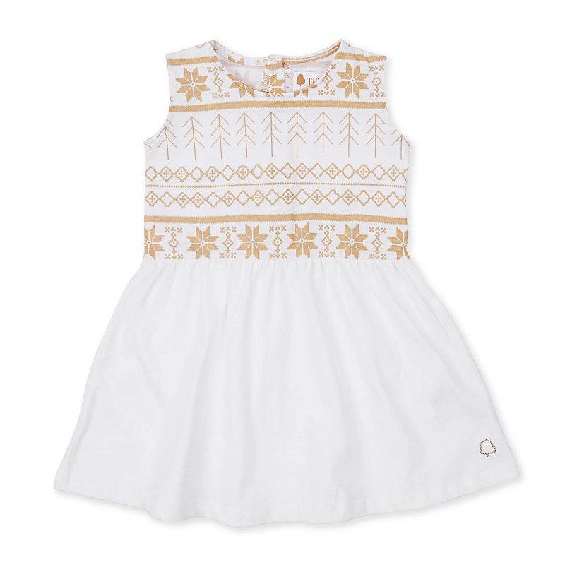 Texas Oak Melody Dress - Sonwflake Print - Outlet Shop For Kids