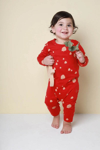Texas Oak Ollie Long Bodysuit - Red - Outlet Shop For Kids