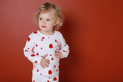 Texas Oak Parker Long Sleeve Top - Red Oak Print - Outlet Shop For Kids