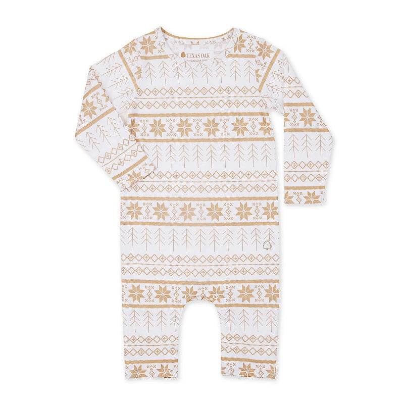 Texas Oak Saint Bodysuit - Snowflake Print - Outlet Shop For Kids