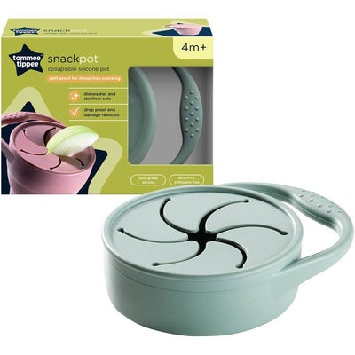 Tommee Tippee Collapsible Silicone Toddler Snack Pot - Ocean - Outlet Shop For Kids