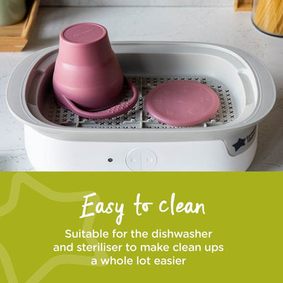 Tommee Tippee Collapsible Silicone Toddler Snack Pot - Rose - Outlet Shop For Kids