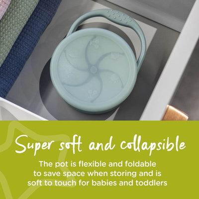 Tommee Tippee Collapsible Silicone Toddler Snack Pot - Rose - Outlet Shop For Kids