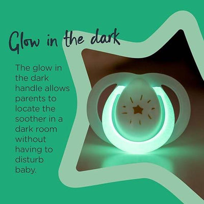 Tommee Tippee Nighttime Soother 2 Pack 18-36 months - Green Pack - Outlet Shop For Kids
