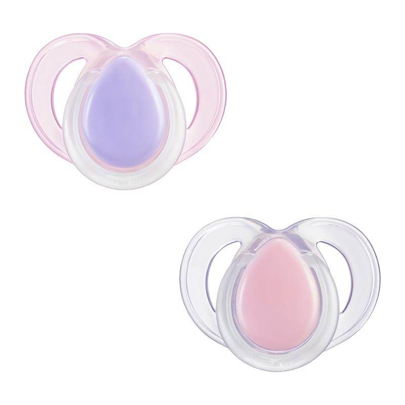Tommee Tippee Nighttime Soother 2 Pack 18-36 Months - Purple/Pink - Outlet Shop For Kids