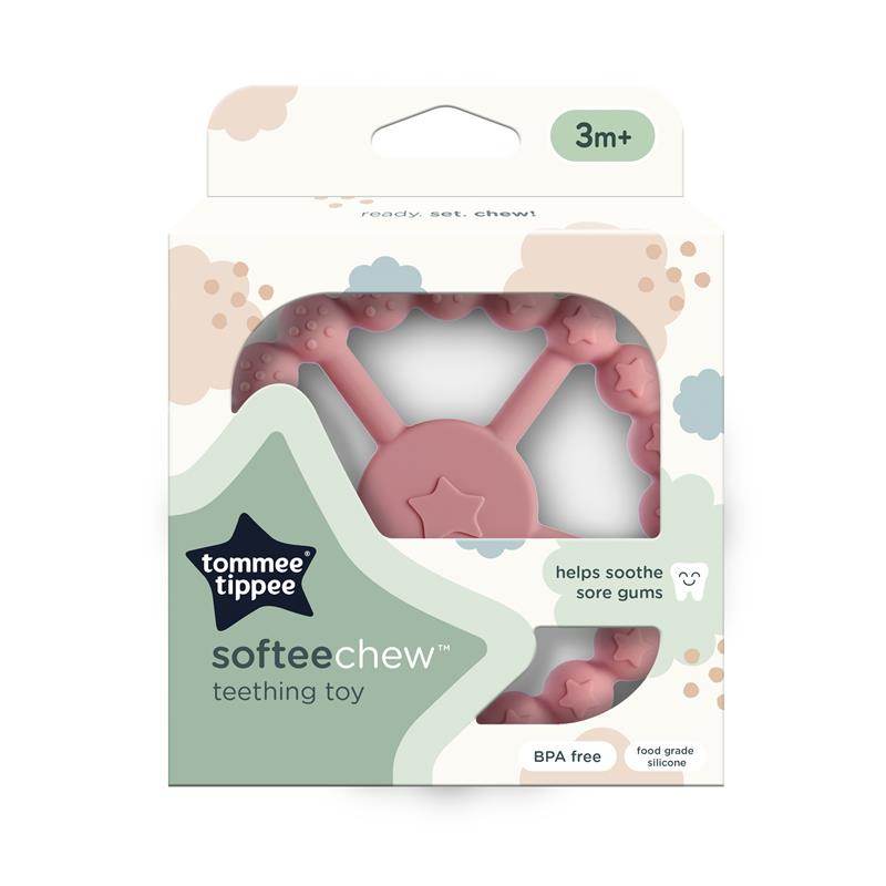 Tommee Tippee Silicone SofteeChew Teether - Rose - Outlet Shop For Kids