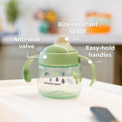 Tommee Tippee Superstar Baby Trainer Sippy Cup 190ml 4m+ - Green - Outlet Shop For Kids