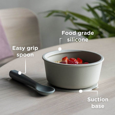 Tommee Tippee Toddler Silicone Bowl and Spoon - Ocean - Outlet Shop For Kids