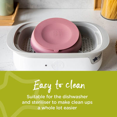 Tommee Tippee Toddler Silicone Plate Suction Base - Rose - Outlet Shop For Kids