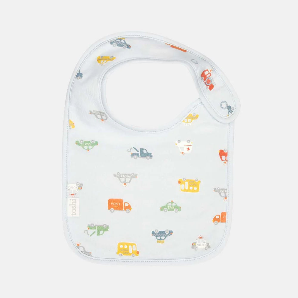 Toshi Baby Bib Classic - Working Wheels