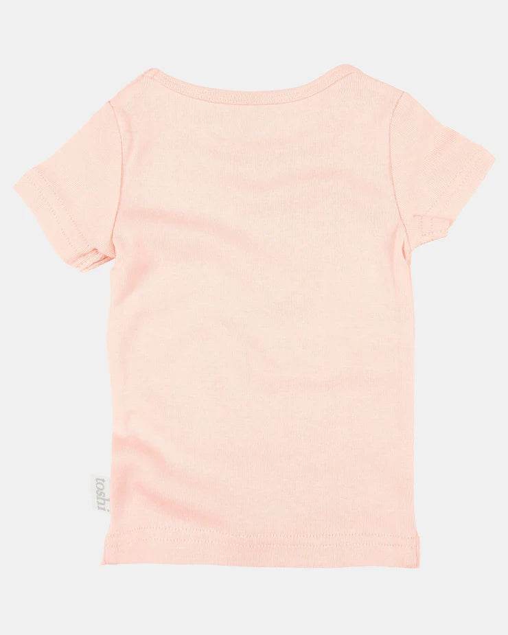 Toshi Dreamtime Organic Tee Short Sleeve - Blush - Outlet Shop For Kids