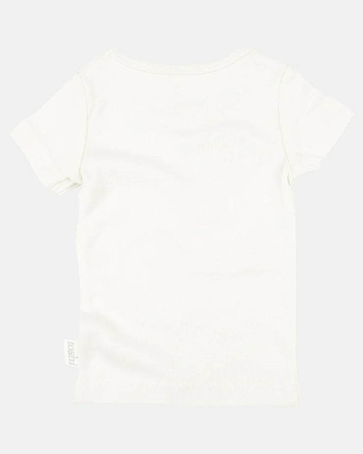 Toshi Dreamtime Organic Tee Short Sleeve - Cream - Outlet Shop For Kids