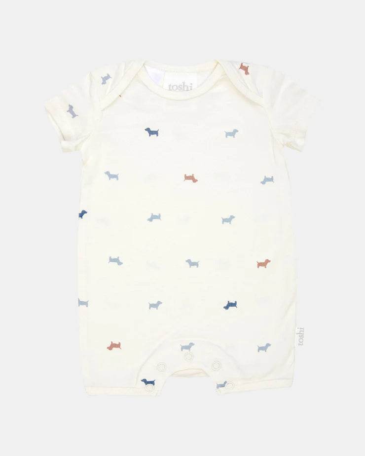 Toshi Onesie Short Sleeve Classic - Puppy - Outlet Shop For Kids