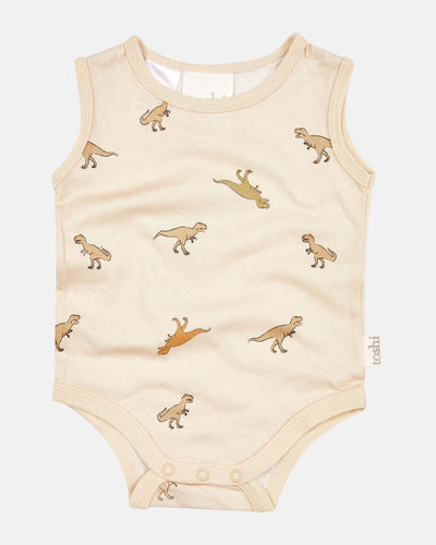Toshi Onesie Singlet Classic - Dinosauria - Outlet Shop For Kids