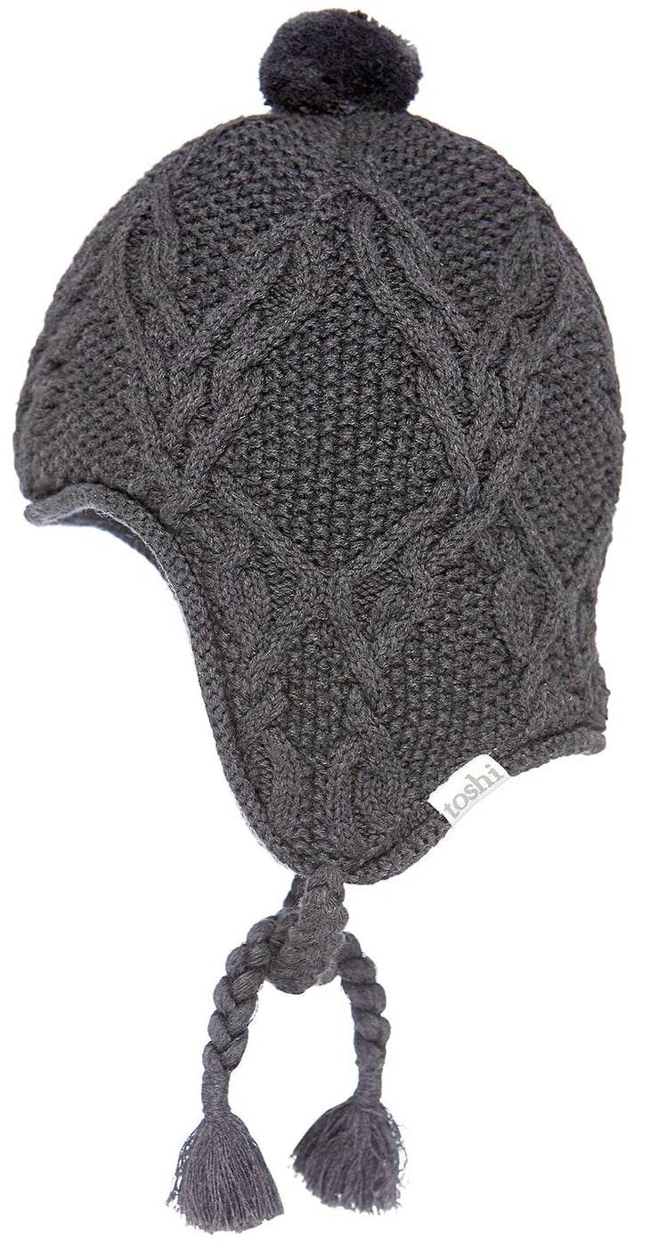 Toshi Organic Earmuff Bowie - Charcoal - Outlet Shop For Kids