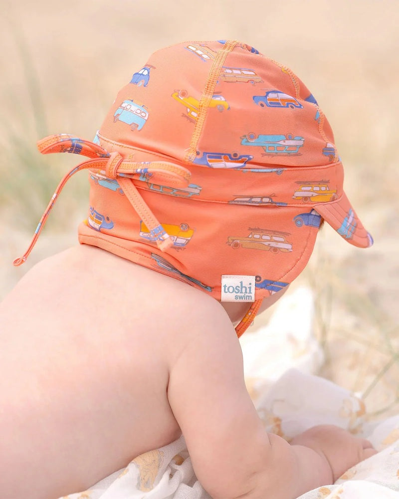 Toshi Swim Baby Flap Cap Classic - Surfs Up
