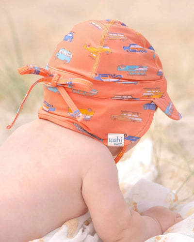 Toshi Swim Baby Flap Cap Classic - Surfs Up
