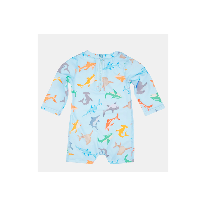 Toshi Swim Baby Onesie Long Sleeve Classic - Sharky