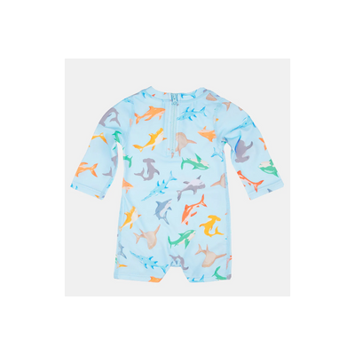 Toshi Swim Baby Onesie Long Sleeve Classic - Sharky