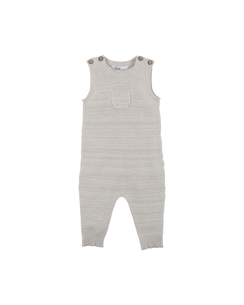 Bebe By Minihaha Albert Waffle Knit Overall - Fawn