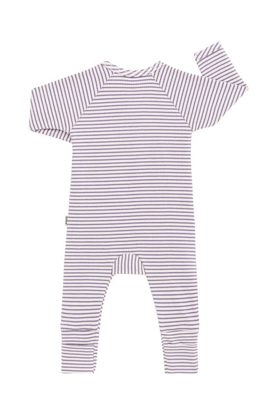 Bonds Wide Needle Rib Coverall - Violet Ash/Chalky Pink Stripe