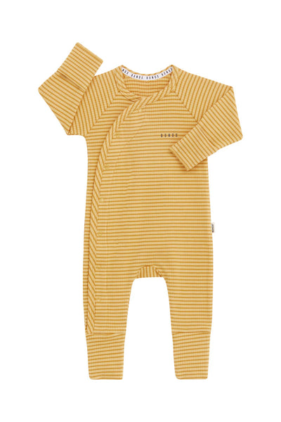 Bonds Wide Needle Rib Coverall - Caramel Kiss / Sweet Caramel Stripe