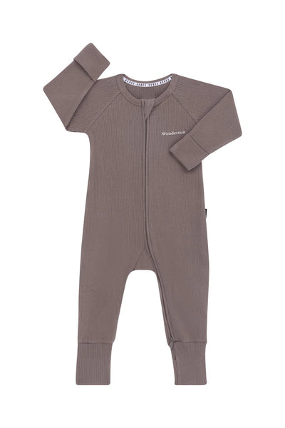Bonds Wide Needle Rib Zippy - Porcini Mushroom