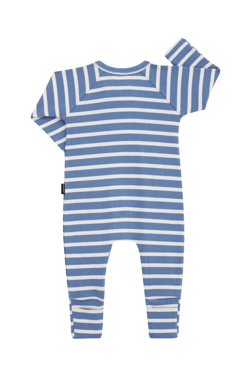 Bonds Wide Needle Rib Zippy - Denim Fade / Marscapone