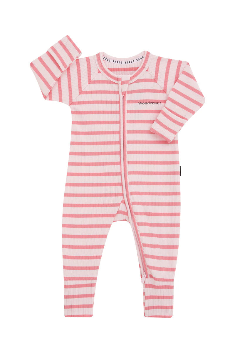 Bonds Wide Needle Rib Zippy - Island Punch / Flamenco