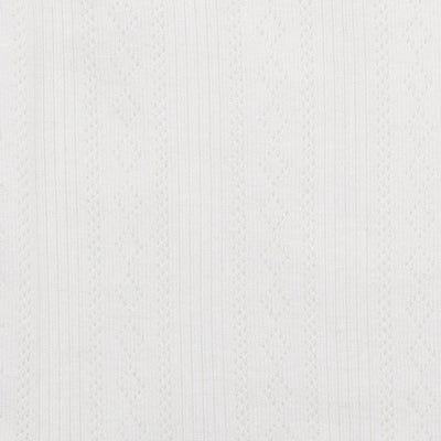 Bebe By Minihaha White Label Cloud Organic Pointelle Long Sleeve Zipsuit