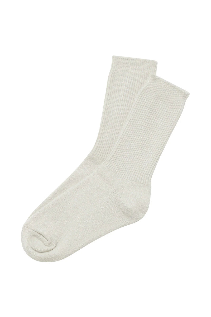 Bonds Womens Home Chunky Rib Crew Socks 1 Pack - Stone Throw