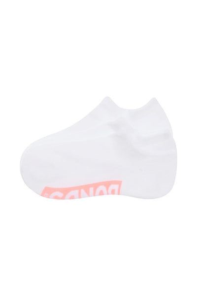 Bonds Womens Logo Cushioned No Show Socks 3 Pack - Love Bird / Normadic Orange / Raspberry Rave