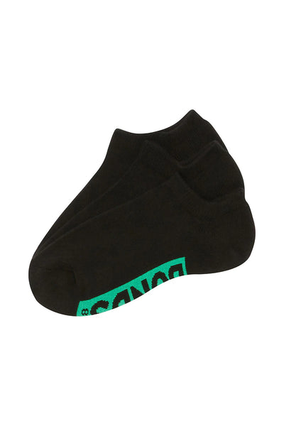 Bonds Womens Logo Cushioned No Show Socks 3 Pack - Cotton Jardin / Fantasia / Hubba Bubba