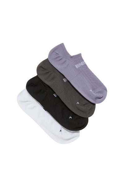 Bonds Womens Cool Sport No Show Socks 4 Pack - Mauve/Brown/Black/White