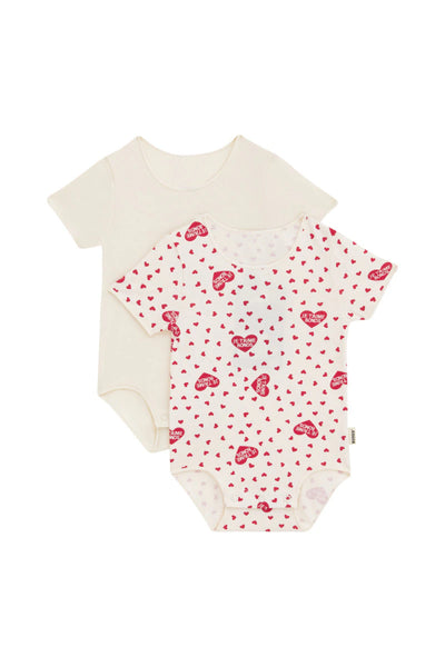 Bonds Wonderbodies Bodysuit 2 Pack - Bonds Endless Love / Macadamia