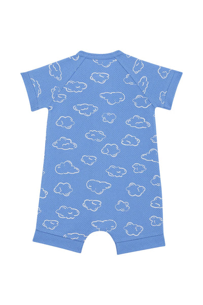Bonds Wondercool Eyelet Zip Romper - Dreamy Clouds