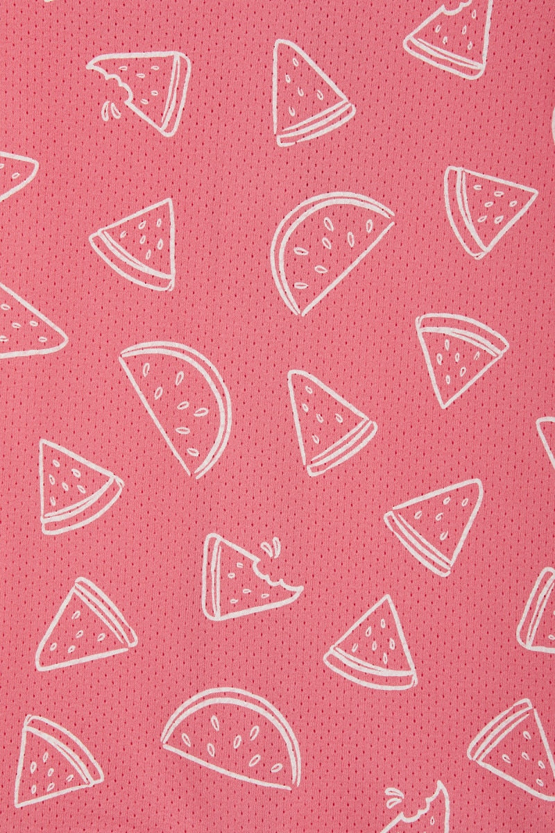 Bonds Wondercool Eyelet Zip Romper - Watermelon Breeze