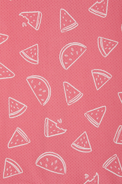 Bonds Wondercool Eyelet Zip Romper - Watermelon Breeze