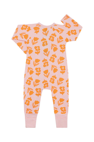 Bonds Wondercool Eyelet Zip Wondersuit - Topsy Turvy Tulip