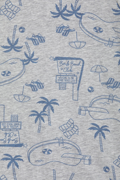 Bonds Wondercool Short Leg Wondersuit - Bonds Beach Club Blue