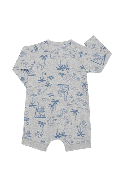 Bonds Wondercool Short Leg Wondersuit - Bonds Beach Club Blue
