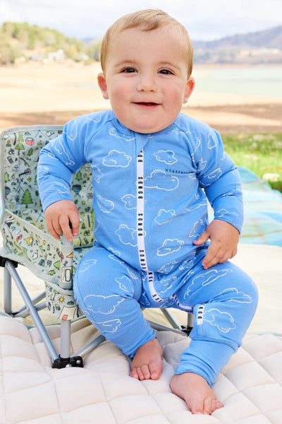 Bonds Wondercool Zip Wondersuit - Dreamy Clouds