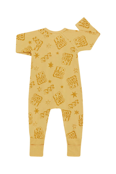 Bonds Wondercool Zip Wondersuit - No Sleep Club Mustard
