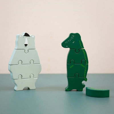 Trixie Wooden body puzzle - Mr. Crocodile