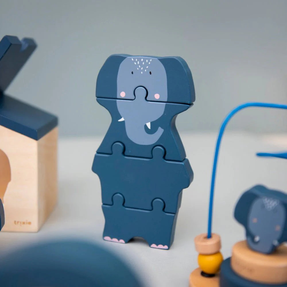 Trixie Wooden body puzzle - Mrs. Elephant