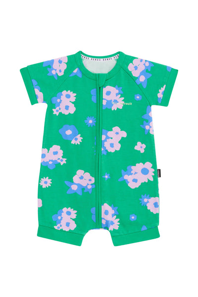 Bonds Zip Romper - Garden Club Green