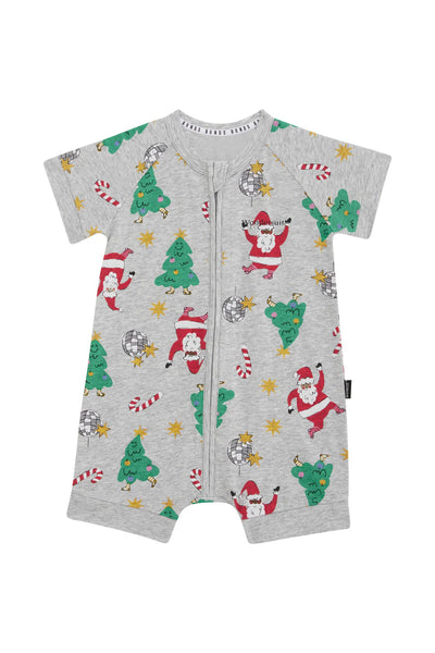 Bonds Zip Romper - Disco Santa Grey