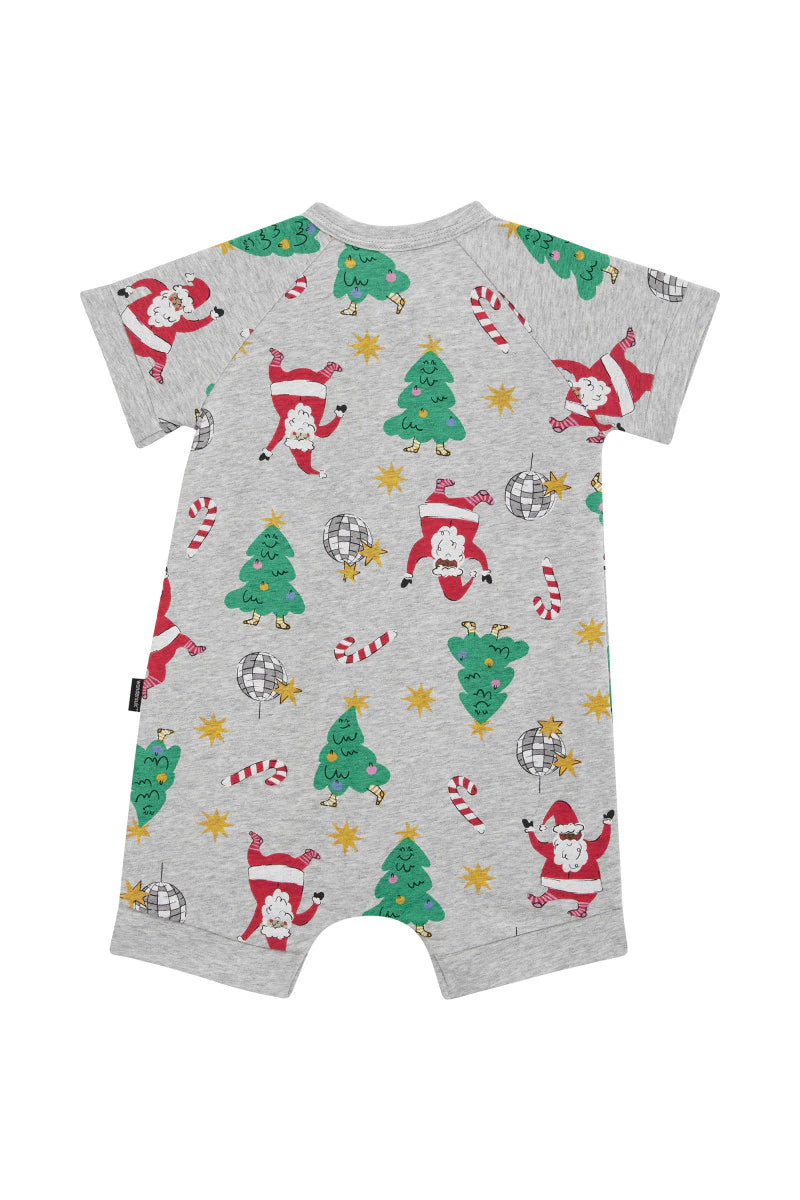 Bonds Zip Romper - Disco Santa Grey