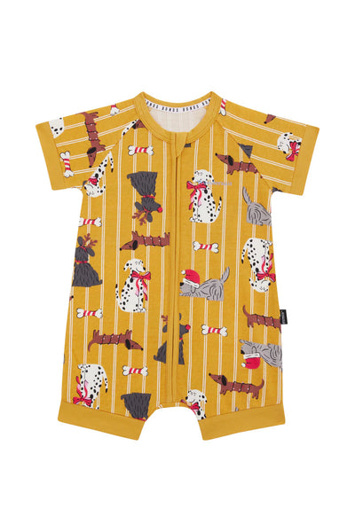 Bonds Zip Romper - Puppies For Christmas
