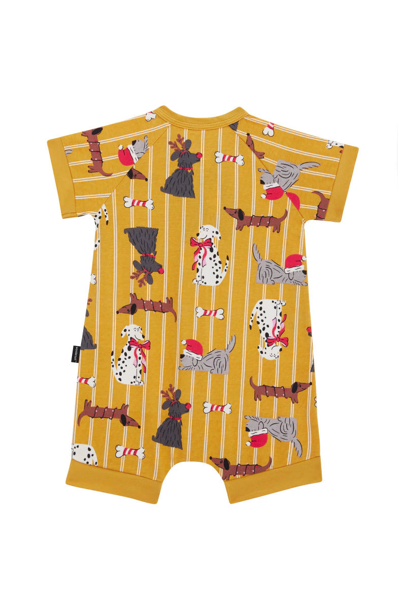 Bonds Zip Romper - Puppies For Christmas